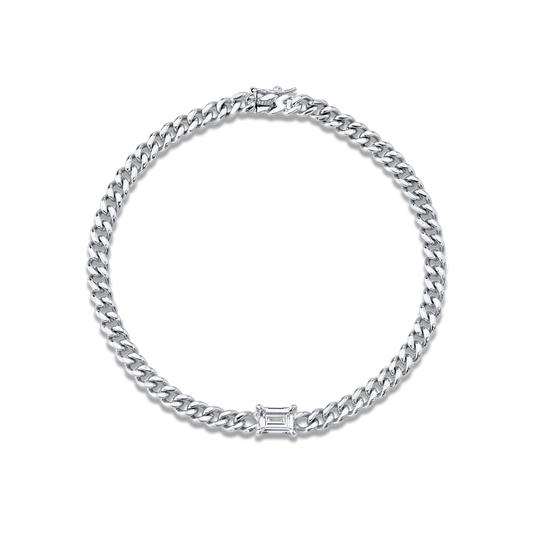 צמיד יהלום אמרלד 0.40